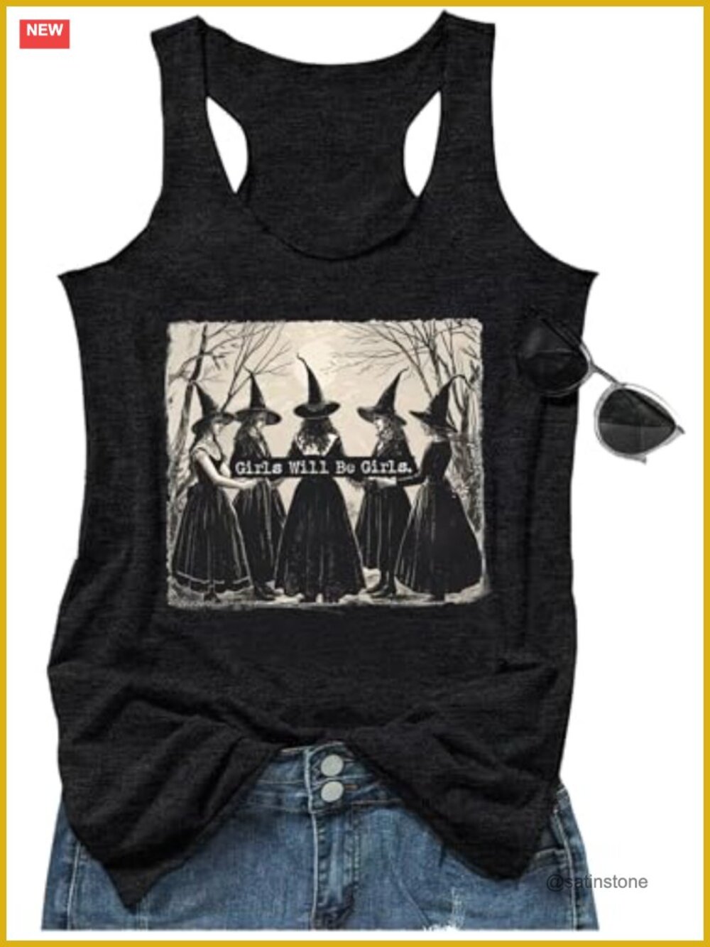Tank Tops for Women Racerback Boho Graphic Sleeveless Cotton Blend